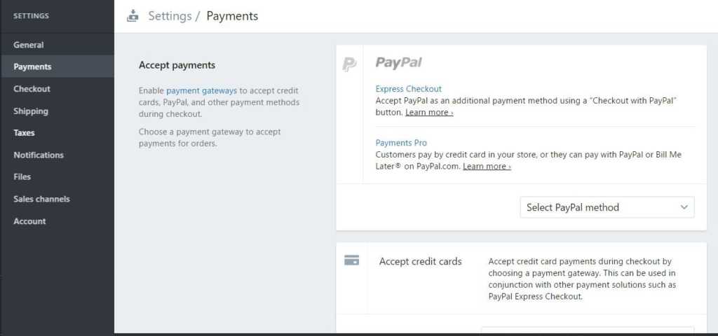 payment gateways shopify ecommerce platform