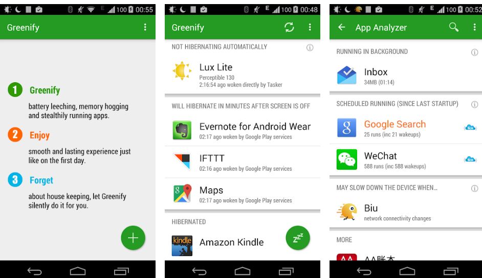 Greenify App like DU Battery Saver