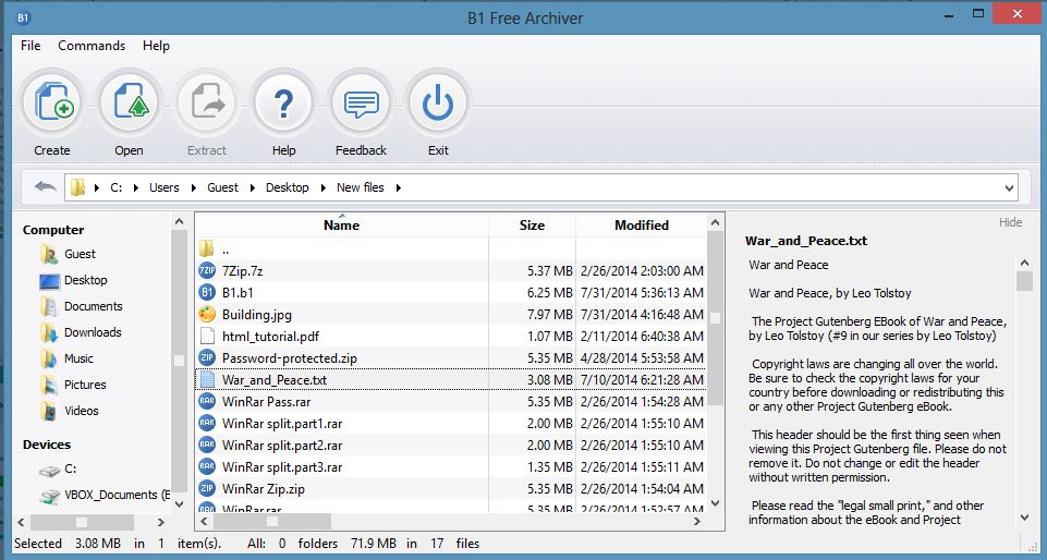 B1 Free Archiver best rxtracting software min