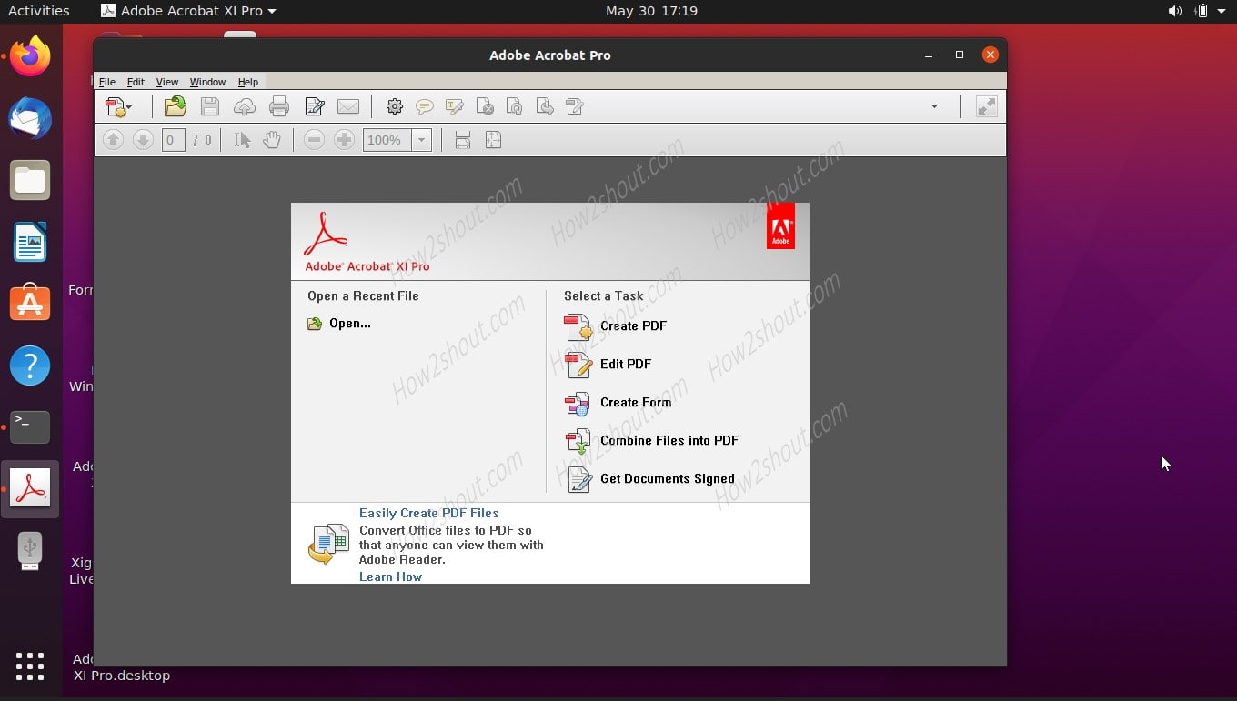 Used Wine to install Adobe on Ubuntu 20.04