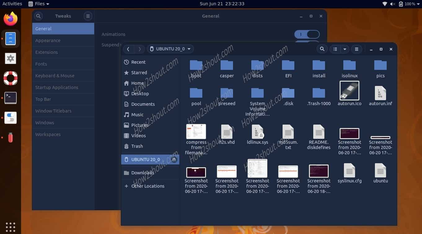 Numix Black Desktop theme screenshot-min