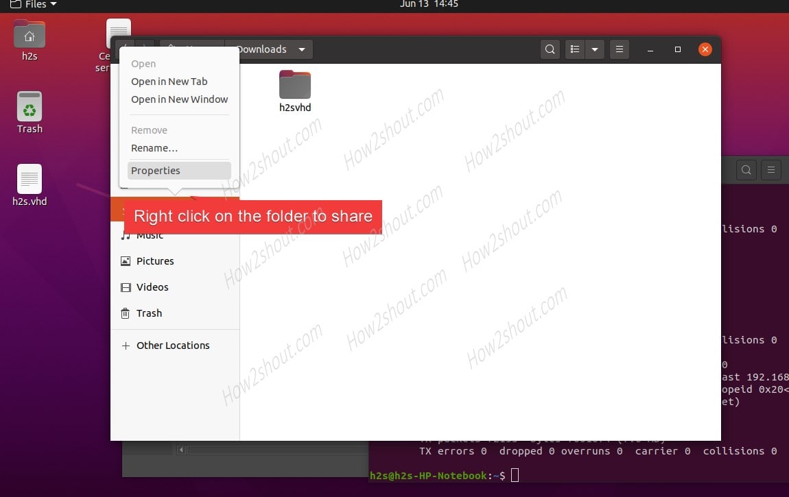 Share folder with SAMBA on Ubuntu