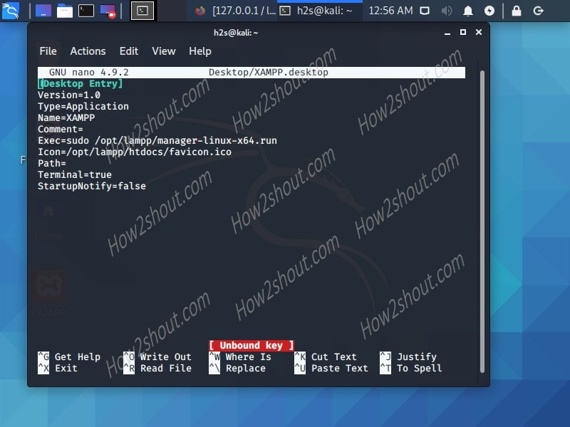 XAMPP Linux shortcut command