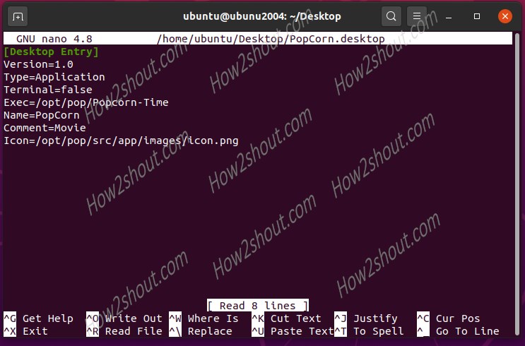 How to create Desktop shortcut on Ubuntu Linux