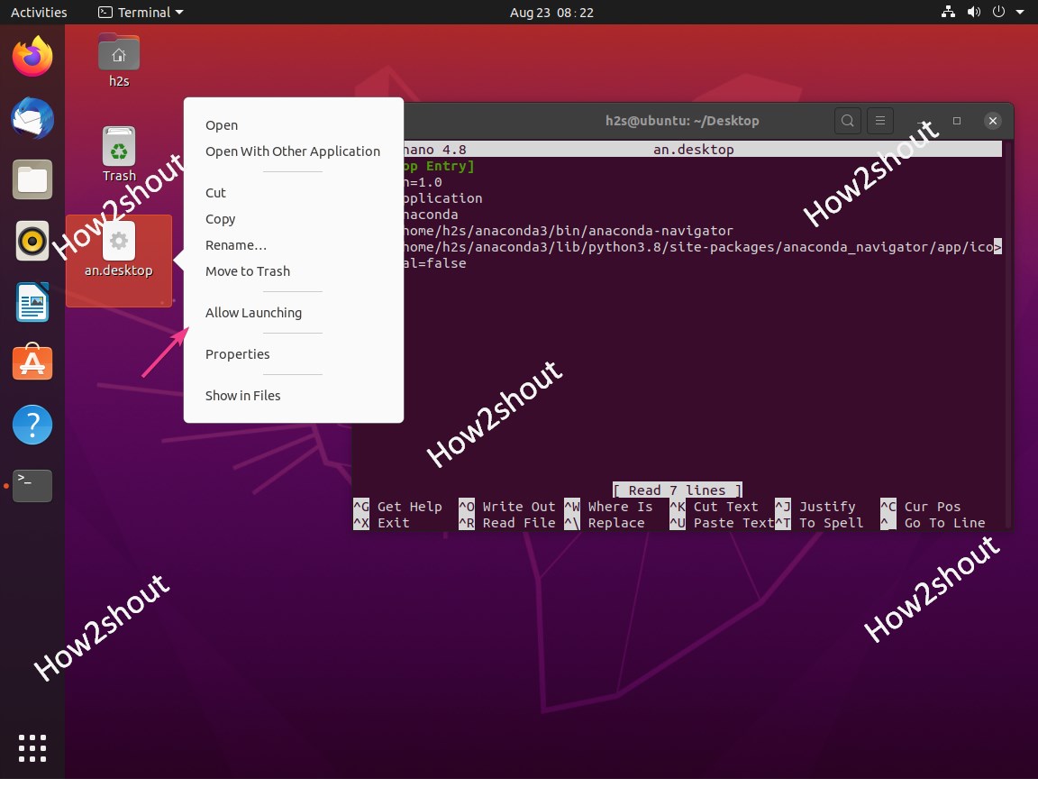 Allow Launhing the Desktop Shortcut Ubuntu 20.04