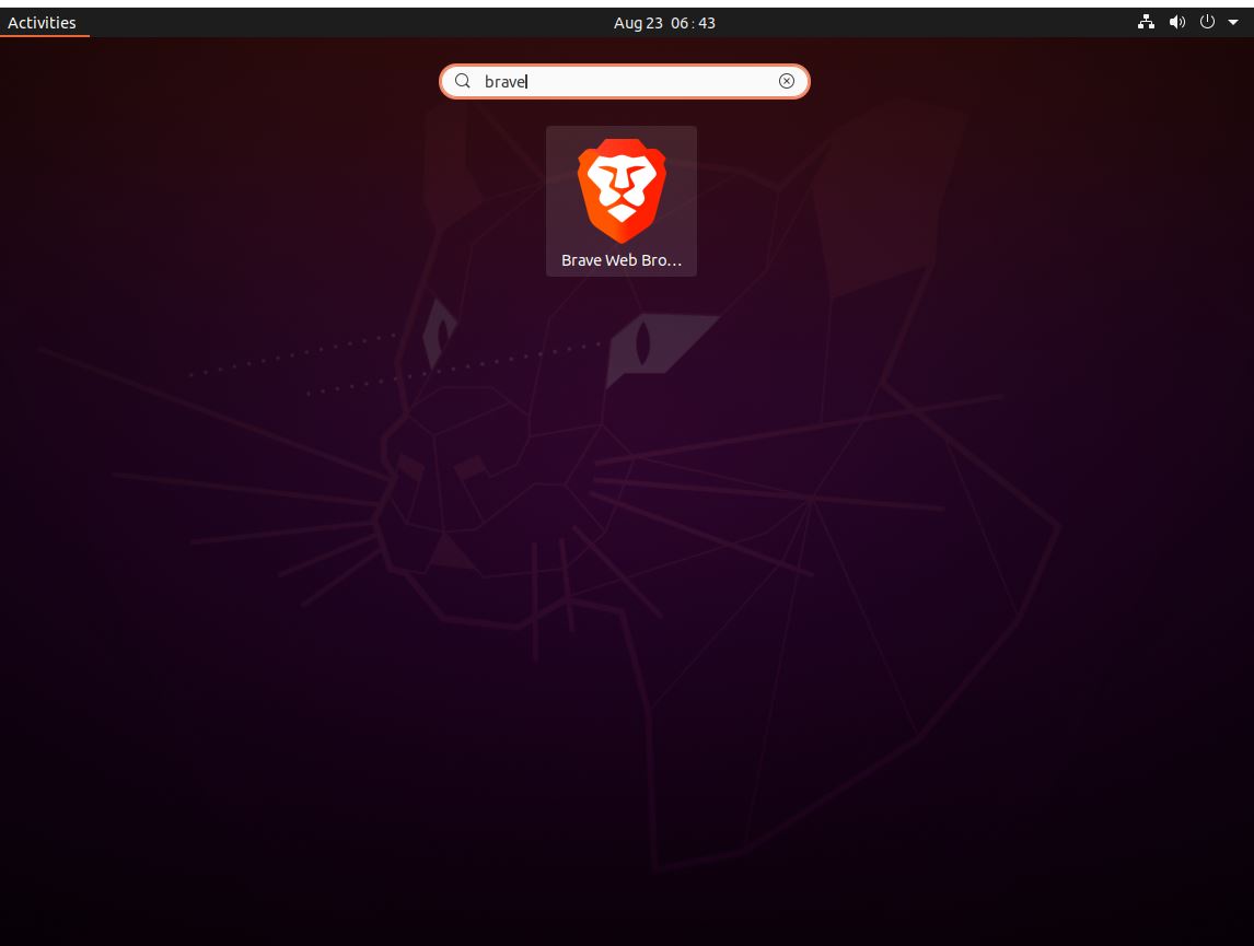 Brave browser installation on Ubuntu 20.04 LTS