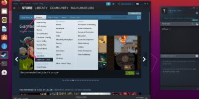 Filter Linux games on Steam min