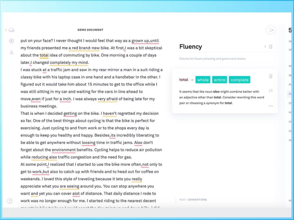 Grammarly helps in spelling grammar for writing book min