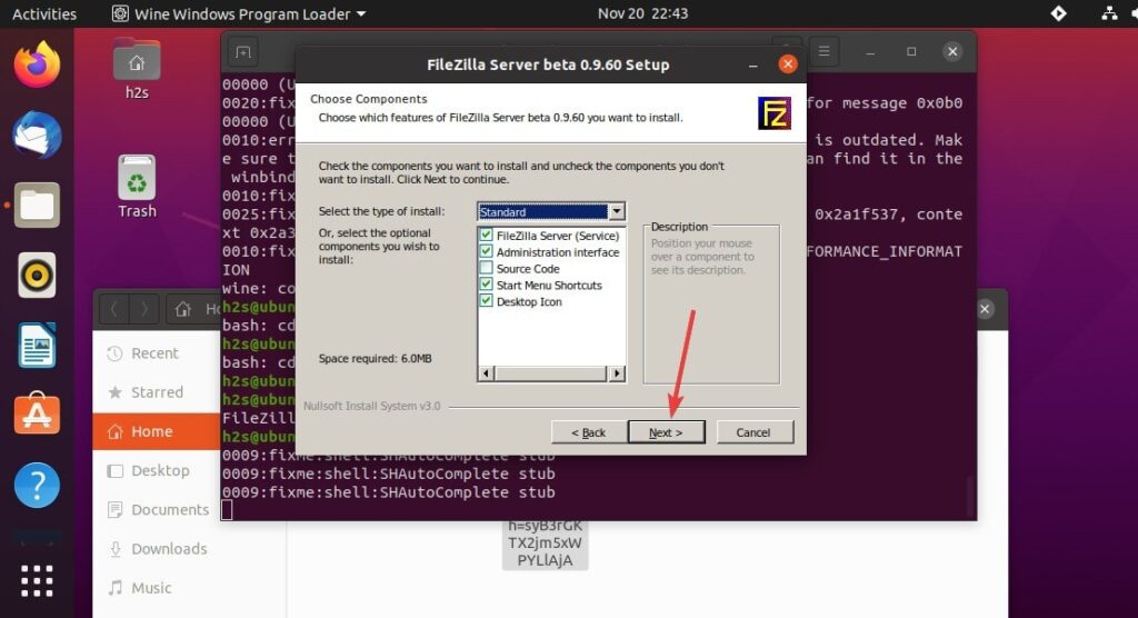 filezilla server linux ubuntu