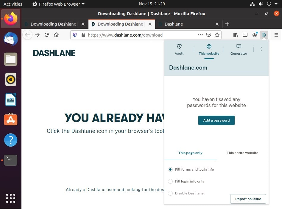 Dashlane Install Linux Ubuntu