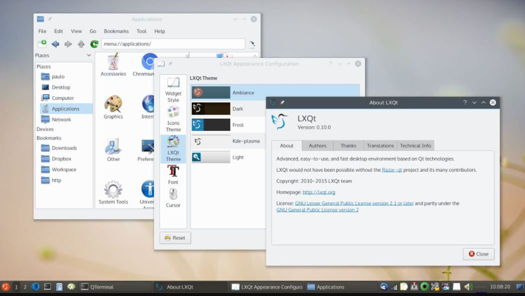 LXQT desktop environment for old PC or laptop