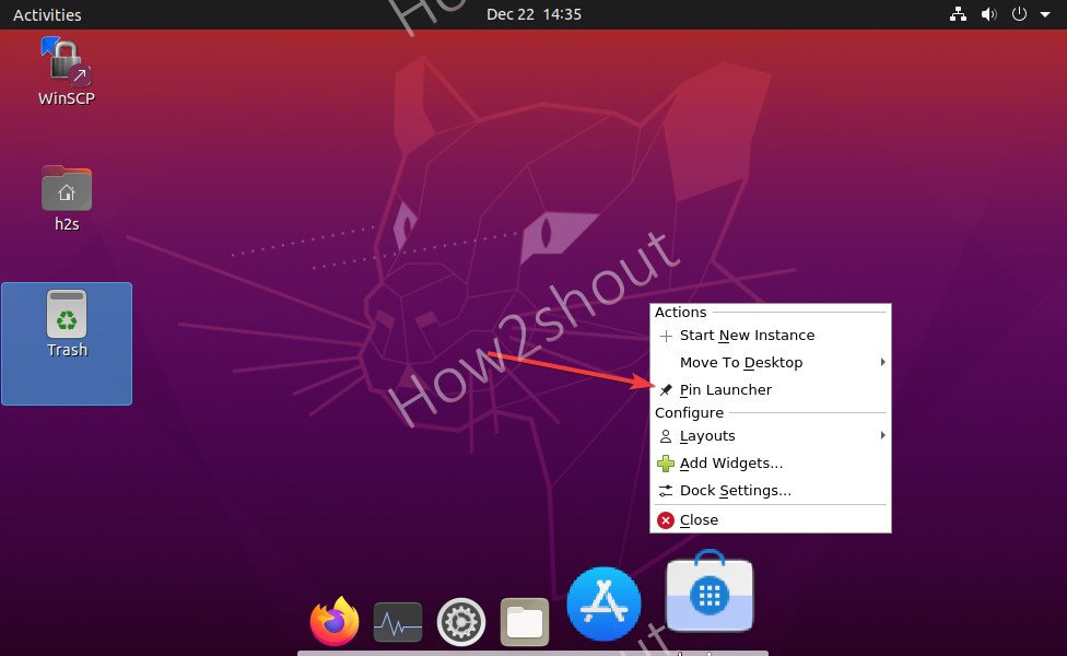 Pin Applications to launcher