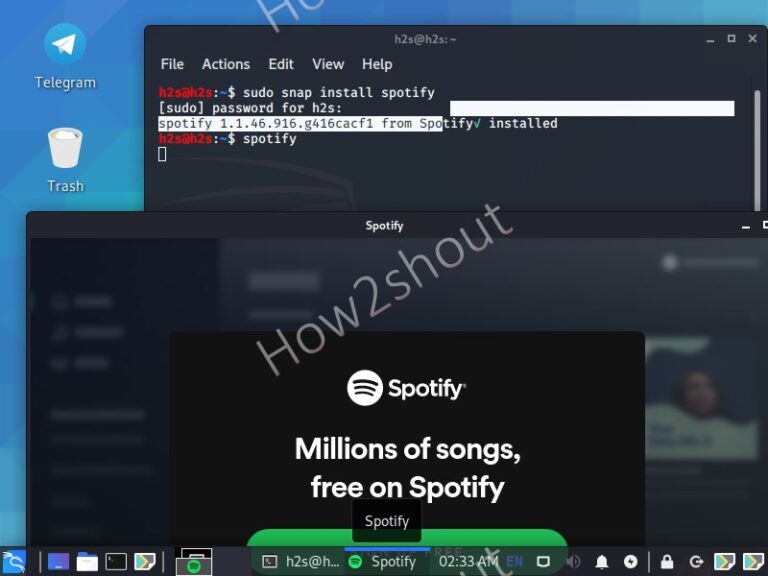 Spotify on Kali Linux