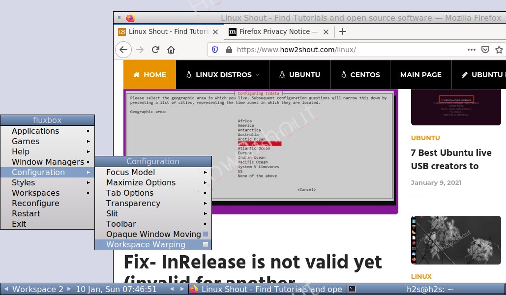 Fluxbox ubuntu 20.04