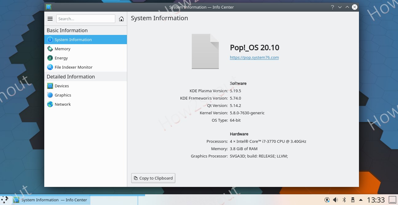 POP installl KDE desktop