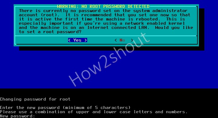 Set Root password