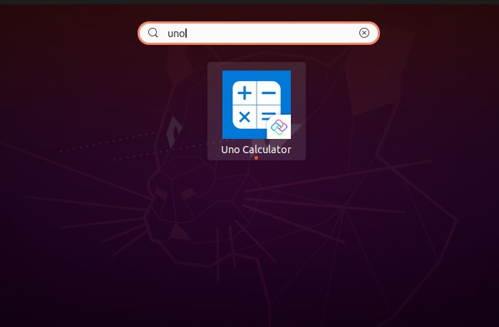 Uno Calculator app ubuntu