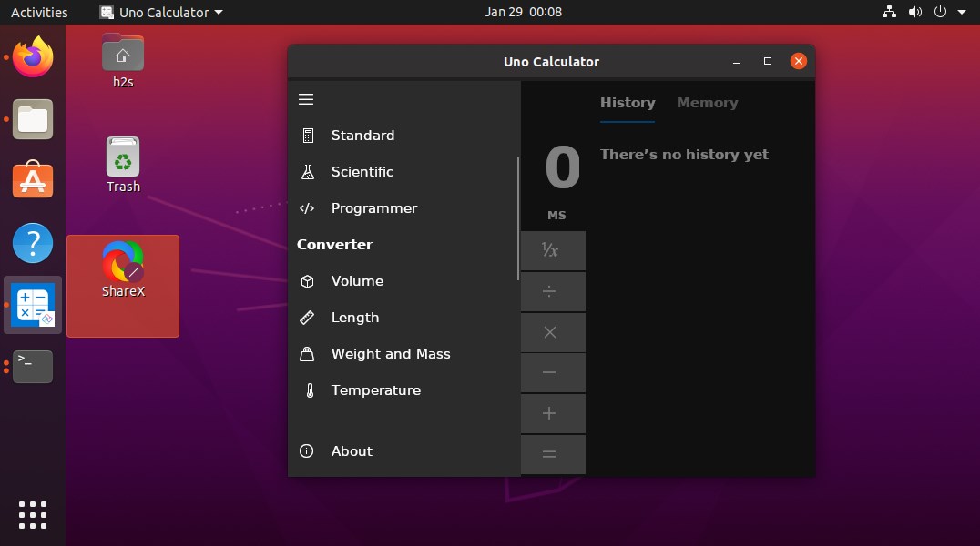 Windows 10 calculator install Ubuntu 20