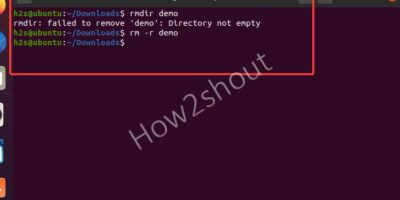 command to delete directory or folder with files in Linux