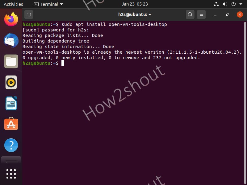 install open VM Tools to Vmware on Ubuntu Linux