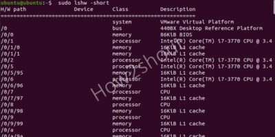 linux system info command CPU and memory command