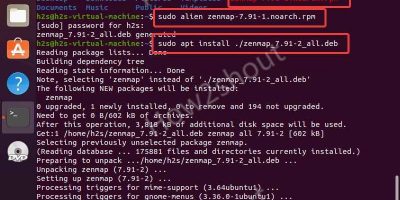 Converrt and install RPM software on Ubuntu 20 compressed