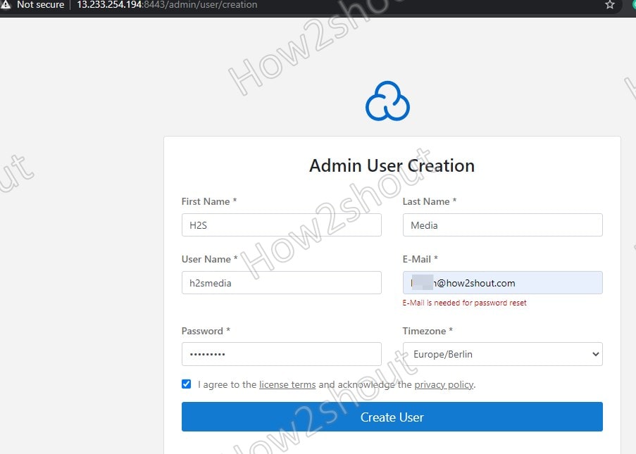 Create Admin USER on CloudPanel Debian min