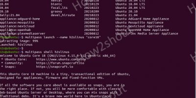 Install and run Multipass VM on Ubuntu 20.04