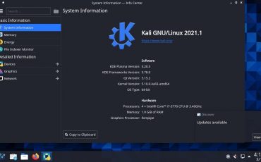 Kali Linux KDE Plasma GUI desktop screenshot
