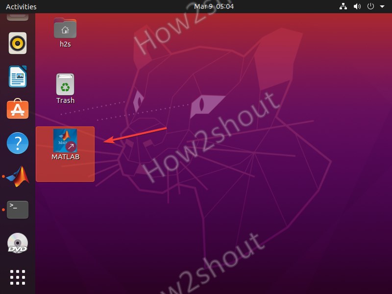 MATLAB Desktop shortcut icon Linux Ubuntu min