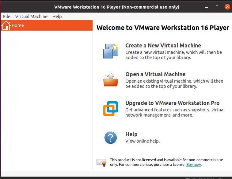 VMWare workstation Player install on Fedora Linux