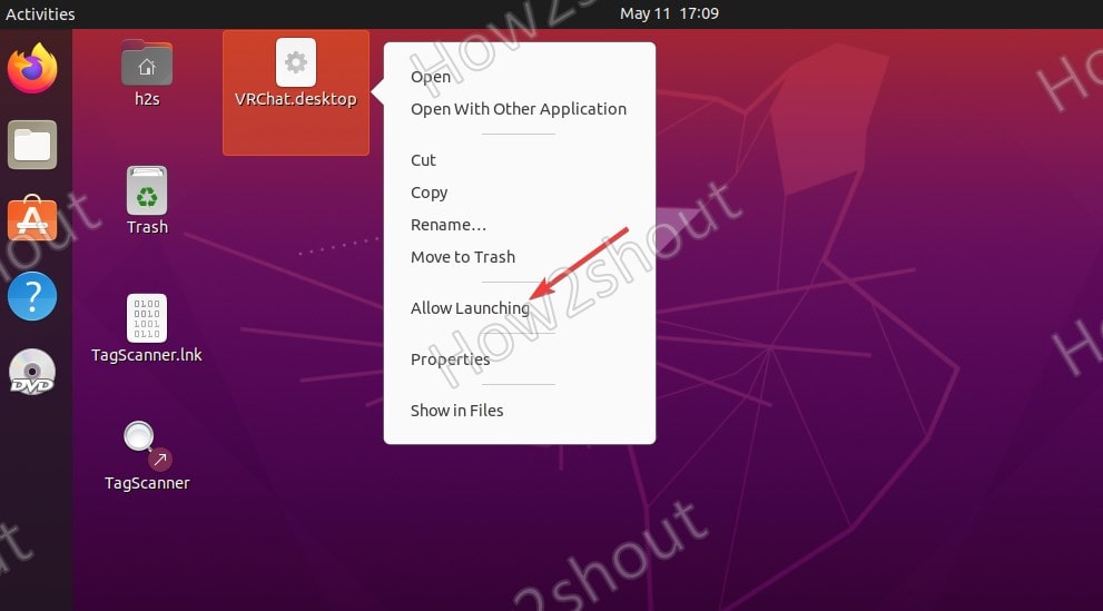 Allow launching Desktop shortcut