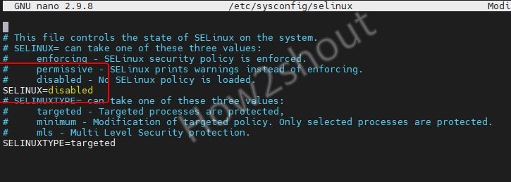 SELINUX Disabled AlmaLinux or Rocky