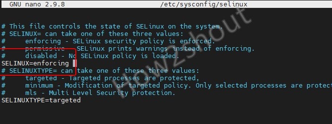 SELINUX Enforcing AlmaLinux