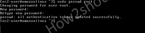 Set Root user password 1