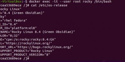 Rocky Linux image on Docker Container min