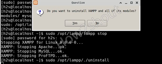 Stop and uninstall XAMPP from AlmaLinux or Rocky