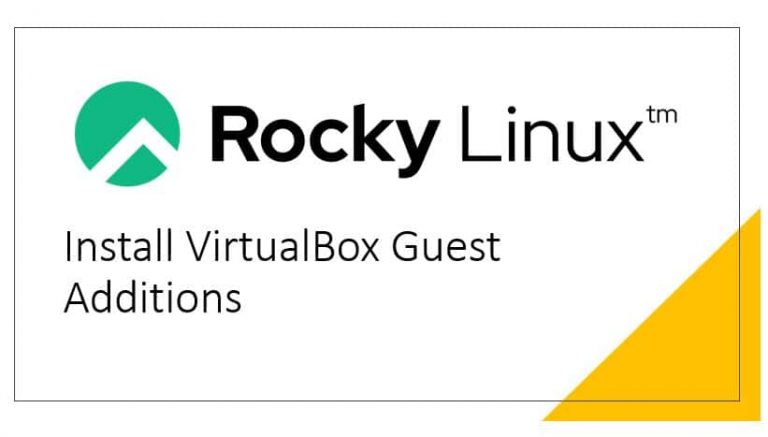 install Virtualbox Guest addtions on Rocky Linux 8