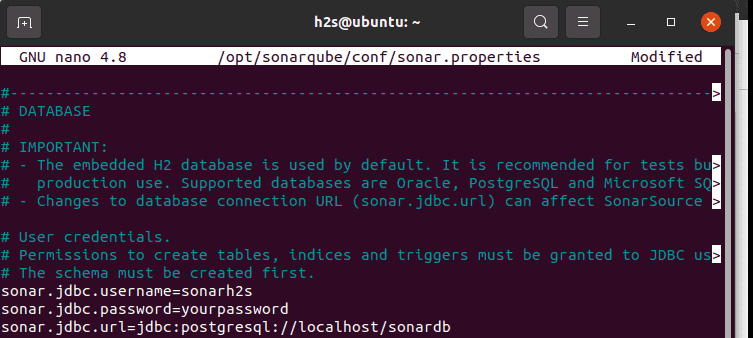 Configuration Sonarqube on Ubuntu 20.04 LTS