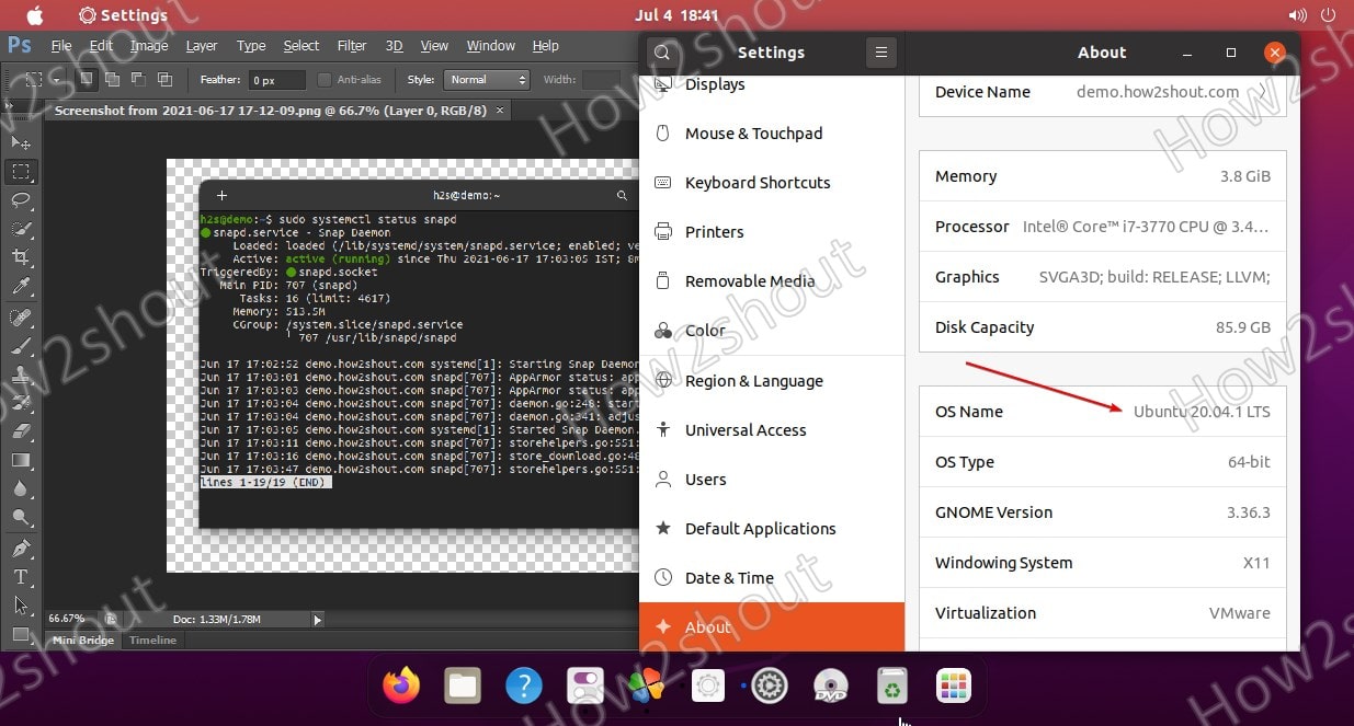 Run Adobe photoshop on Ubuntu 20.04 LTS Linux
