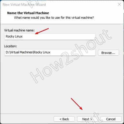 Set Virtual mahcine Name