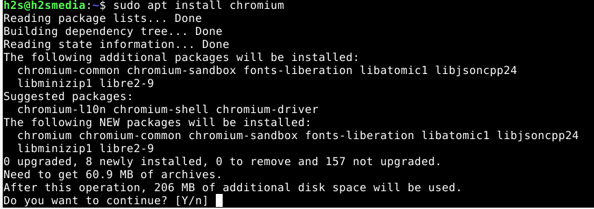 install Chromium Debian 11 