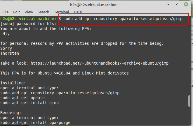 Install PPA on Linux Mint 20