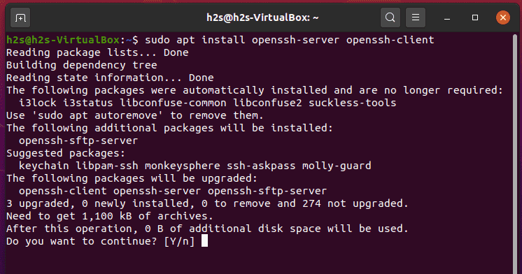 Enable SSH server on Ubuntu 20.04