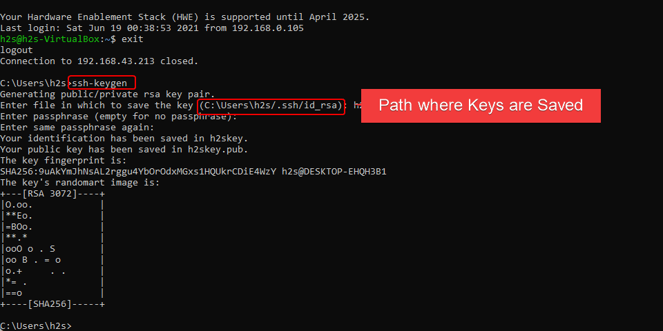 Generate SSH Public and Private Keys