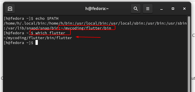 Install Flutter on Fedora Linux