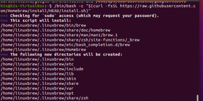 Script to download and install brew on Ubuntu