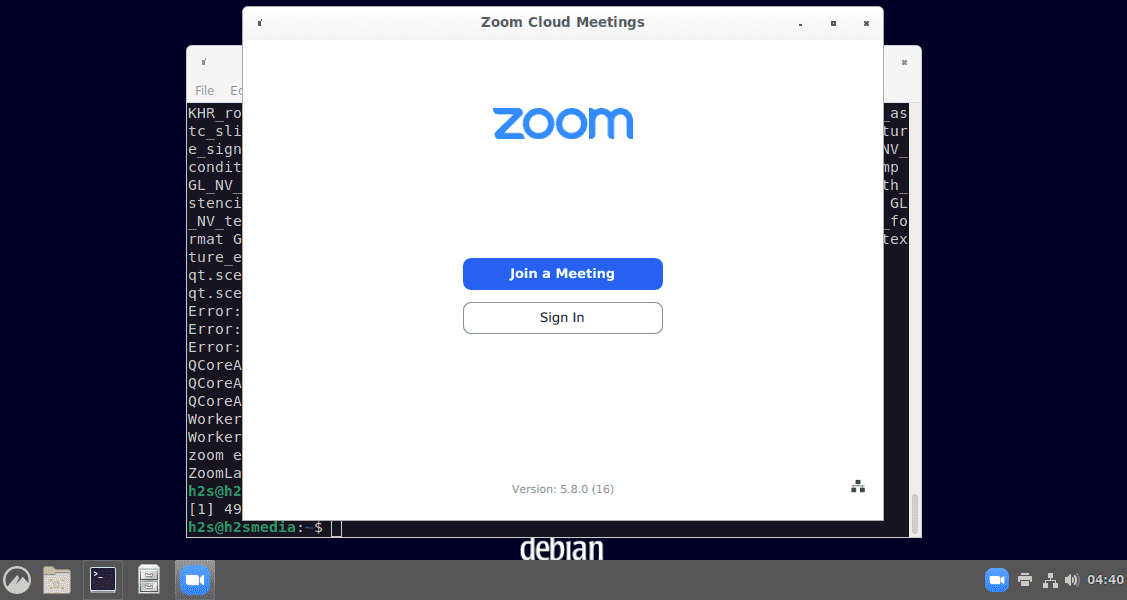 Zoom Client Meetings on Debian 11 Bullseye