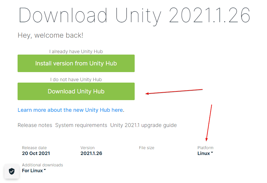 Download Unity Hub For Linux