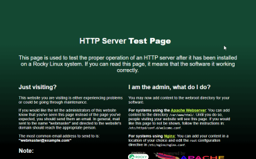 Apache HTTP Server Test Page Almalinux